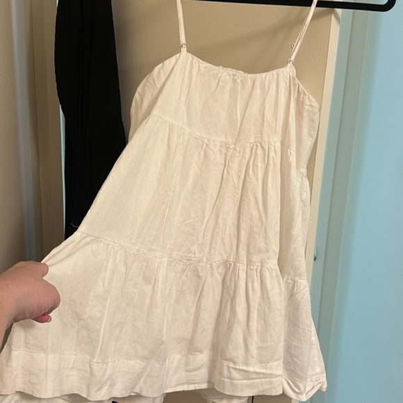 Dynamite white summer babydoll dress size medium - Picture 4 of 4